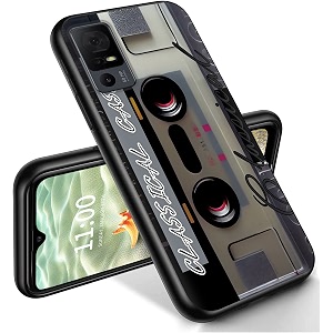 ryuithdjp for tcl 40 xe phone case 65634 classical tape design phone case for tcl 40 xe case tpu stylish protective cover