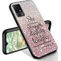 RYUITHDJP for TCL 40 XE Phone Case 6.56" Quote Shiny Design, Phone Case for TCL 40 XE Case TPU Stylish Protective Cover