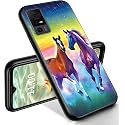 RYUITHDJP for TCL 40 XE Phone Case 6.56" Horse Design, Phone Case for TCL 40 XE Case TPU Stylish Protective Cover