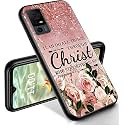 RYUITHDJP for TCL 40 XE Phone Case 6.56" Christian Bling Design, Phone Case for TCL 40 XE Case TPU Stylish Protective Cover