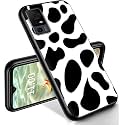 RYUITHDJP for TCL 40 XE Phone Case 6.56" Cow Pint Design, Phone Case for TCL 40 XE Case TPU Stylish Protective Cover