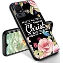 RYUITHDJP for TCL 40 XL Phone Case 6.75" Christian Flowers Design, Phone Case for TCL 40 XL Case TPU Stylish Protective Cover