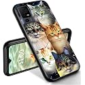 RYUITHDJP for TCL 40 XL Phone Case 6.75" Cute Cats Design, Phone Case for TCL 40 XL Case TPU Stylish Protective Cover