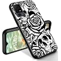 RYUITHDJP for TCL 40 XL Phone Case 6.75" Roses Design, Phone Case for TCL 40 XL Case TPU Stylish Protective Cover