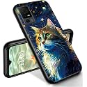 RYUITHDJP for TCL 40 XL Phone Case 6.75" Cat Design, Phone Case for TCL 40 XL Case TPU Stylish Protective Cover