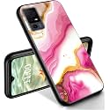 RYUITHDJP for TCL 40 XL Phone Case 6.75" Marble Design, Phone Case for TCL 40 XL Case TPU Stylish Protective Cover