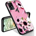 RYUITHDJP for TCL 40 XL Phone Case 6.75" Flowers Pastel Design, Phone Case for TCL 40 XL Case TPU Stylish Protective Cover