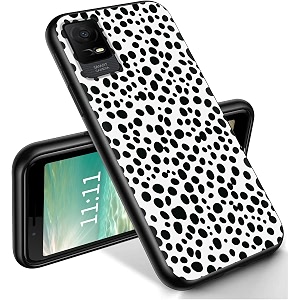 ryuithdjp for tcl ion x phone case 6034 black white spot design phone case for tcl ion x case for tcl ion v case tpu stylish protective cover