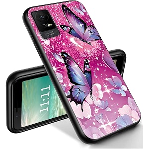 ryuithdjp for tcl ion x phone case 6034 butterflies bling design phone case for tcl ion x case for tcl ion v case tpu stylish protective cover