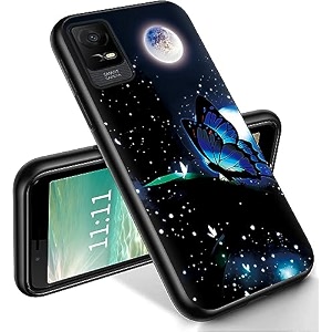 ryuithdjp for tcl ion x phone case 6034 moon butterfly design phone case for tcl ion x case for tcl ion v case tpu stylish protective cover