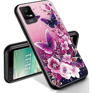 ryuithdjp for tcl ion x phone case 6034 roses butterflies design phone case for tcl ion x case for tcl ion v case tpu stylish protective cover