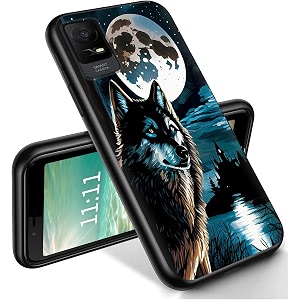 ryuithdjp for tcl ion x phone case 6034 wolf night design phone case for tcl ion x case for tcl ion v case tpu stylish protective cover