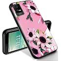 RYUITHDJP for TCL ION X Phone Case 6.0" Flowers Pastel Design, Phone Case for TCL ION X Case, for TCL ION V Case TPU Stylish Protective Cover