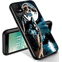 RYUITHDJP for TCL ION X Phone Case 6.0" Wolf Night Design, Phone Case for TCL ION X Case, for TCL ION V Case TPU Stylish Protective Cover