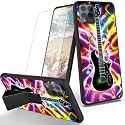 RYUITHDJP for TMobile Revvl 6 Pro 5G Phone Case Guitar Theme with Screen Protector Detachable Stand Phone Case for T-Mobile Revvl 6 Pro 5G Case Soft TPU Stylish Protective Cover
