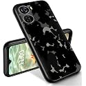 RYUITHDJP for ZTE Axon 40 Lite Phone Case 6.6" Black Design, Phone Case for ZTE Axon 40 Lite Case TPU Stylish Protective Cover