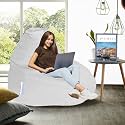 RZF01 Collection Super Soft Fabric Bean Bag Prefilled 4 XL- White