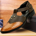 Rzisbo Men Sandal Brown 7