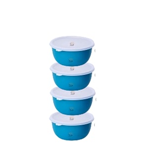 samps microwave bowl serving bowl bowl sets stainless steel kitchen storage bowl serving bowl set kitchen storage oven bowl set microwave kitchen accessories items 550ml-pack of 4 turquoise