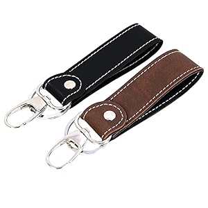 s b combo of 2 leather key case pouch wallet keychain key holder sb124-blckbrwn