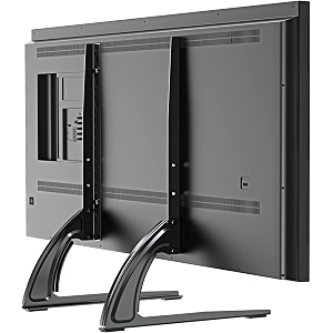 s-cat universal table top tv stand for most 32 to 55 inch lcdled plasma flat screen tvs tv base height adjustable leg stand holds up to 110lbs vesa up to 800x500 mm-black-contact helpline for support