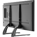 S-CAT Universal Table Top TV Stand for Most 32 to 55 inch LCD/LED Plasma Flat Screen TVs TV Base Height Adjustable Leg Stand Holds up to 110lbs VESA up to 800x500 mm-Black-Contact helpline for support