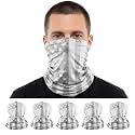 S A Soul of Adventure 5-Pack UV Face Shield | UV 30+ Multipurpose Neck Gaiter Balaclava for Adults | Multiple Color Packs