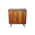 S H Arts Solid Sheesham Wood Storage Cabinet,Multiple Storage, 2 Doors, Ideal for Living Room, Bedroom Storage (Walnut Finish 3)