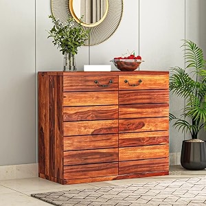 s h arts solid wood bar cabinet for home living room  bar cabinet with wine glass storage with shelf and drawer  wine bottle storage unit for homehoney finish 2