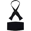 Men’s Satin Self-Tie Bow Tie &amp; Cummerbund Set