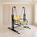 Swing (Jhula) with Stand for Home Indoor/Balcony/Garden/Patio (Single Seater, Black)