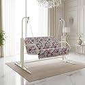 Two Seater Swing (Jhula) with Stand for Home Indoor/Balcony/Garden/Patio (Two Seater, White)