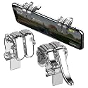 Gaming Trigger Fire Button Aim Key Smart Phone Mobile Games L1R1 Shooter Controller for PUBG/Rules of Survival/Knives Out,Transparent-1Pair