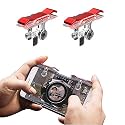 A.S.PLATINUM® Red Metal pubg Game Trigger/Joystick Compatible with All Smartphones ||Sensitive Shoot/aim Buttons L1 R1 Trigger Mobile Game Controller XIT_189-1 Pair