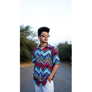 S S Mens Printed Shirt