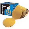S SATC 100 Grit Sandpaper Roll 100 PCS 6 Inch Round Sanding Discs Aluminum Oxide Sandpaper Discs with Adhesive Back for Wood, Auto Body Repair, Paint, Metal, and Plastic