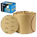 S SATC 100 PCS PSA Sanding Discs 6 Inch Adhesive Backed Sandpaper 180 Grit Sander Attachment for Drill Self Stick Aluminum Oxide Round Automotive Sandpaper with Sticky Back