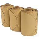 S SATC 180 Grit 6 Inch PSA Sanding Discs 300 Pack Gold Self-Adhesive Sandpaper PSA Sticky-Back Sandpaper Roll Aluminum Oxide for Automotive Paint Metal Finishing