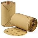 S SATC 180 Grit 6 Inch PSA Sanding Discs 200 PCS Self-Adhesive Sandpaper Sticky-Back for DA Sanders Automotive Paint Metal Finishing