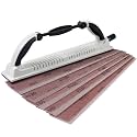 S SATC 2-3/4" x 15-3/4" Adjustable Radius Longboard Flexible Sanding Blocks with Hook & Loop Backing Include 10PCS 5 Girts Mesh Sandpapers for Sanding Auto Body Woodworking