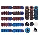 S SATC 2 Inch Sanding Discs 70PCS Die Grinder Sanding Disc with 1/4" Holder for Die Grinder Surface Conditioning Disc for Burr Finish Rust Paint Removal
