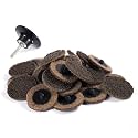 S SATC 25PCS Quick Change Disc, 2 Inch Sanding Discs Surface Conditioning Disc for Die Grinder Surface Prep Strip Grind Polish Burr Finish Rust Paint Removal (Coarse)
