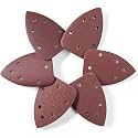 S SATC 36 PCS Mouse Sander Sandpaper 6 Holes Detail Sander Sandpaper Palm Sander Paper Hook and Loop Mouse Sanding Pads Assorted 60/80/100/120/180/240 Grit
