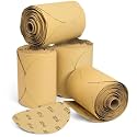 S SATC 400 PCS PSA Sanding Discs Round Adhesive Backed Sandpaper Roll 6 Inch 120 Grit Sander Attachment for Drill Self Stick Aluminum Oxide Automotive Sandpaper