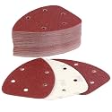 S SATC 50 PCS Mouse Sander Sandpaper Assortment 40 80 120 180 240 320 400 600 800 Grit Sanding Pads 5 Hole Hook and Loop Palm Sander Paper for Detail Mouse Sander