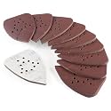 S SATC Mouse Sander Sandpaper 50PCS Mouse Sanding Pads 12 Holes Hook and Loop Sandpaper 220 Grit Detail Palm Sand Paper
