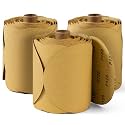 S SATC PSA Sanding Discs 120 Grit 6 Inch Sandpaper Roll 300 PCS Aluminum Oxide Adhesive-Backed Sand Paper for DA Sanders