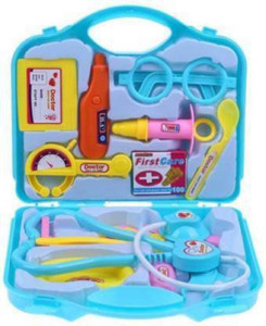 s yuvraj dr set suitcase toy with medical accessories equipments for kids multicolor