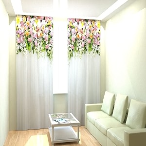 S26 3D Beautiful Flowers Digital Printed Polyester