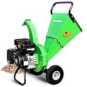 S3 Wood Chipper Shredder, 7HP 212cc Gas Powered Heavy Duty, 3" Max Wood Diameter Capacity, 15: 1 Reduction Ratio, Easy Assembly, 1-Year Warranty After Product Registration